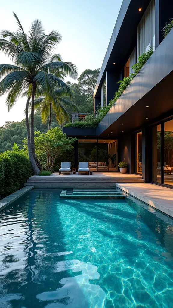 tranquil backyard relaxation space