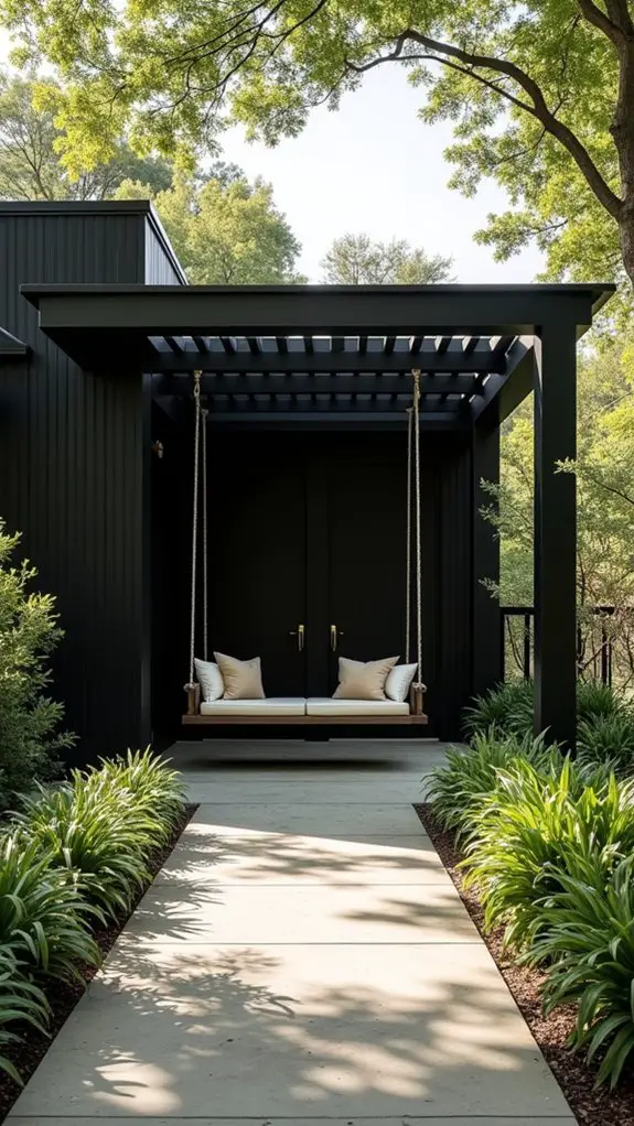 tranquil black home retreat