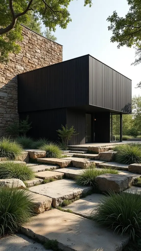 tranquil black house retreat