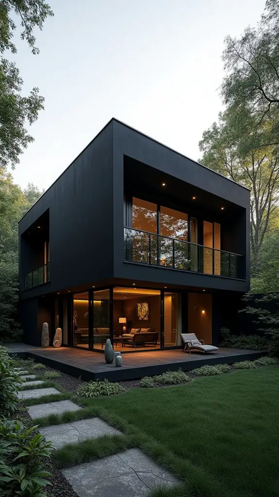 tranquil black retreat ambiance
