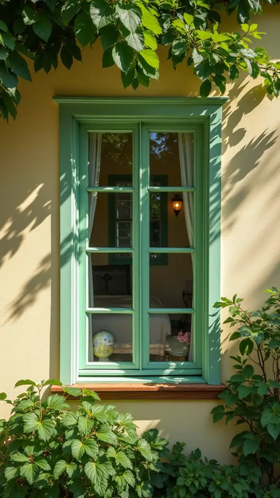 tranquil sage green exterior