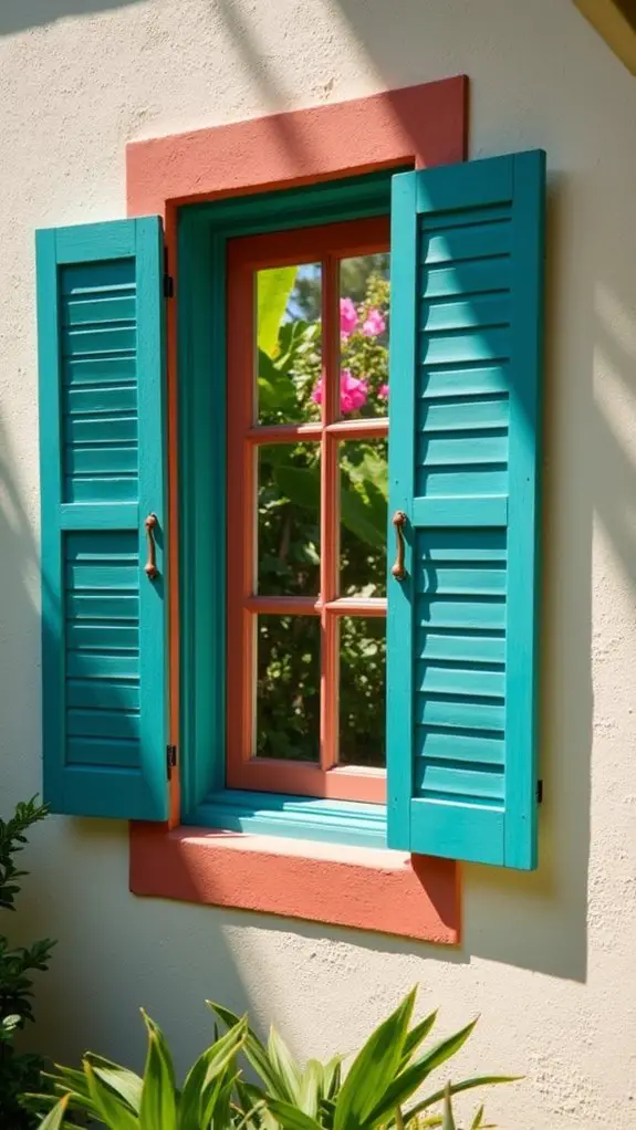 tropical escape with bahama shutters
