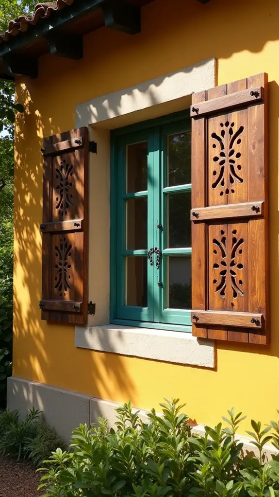 unique decorative cut out shutters
