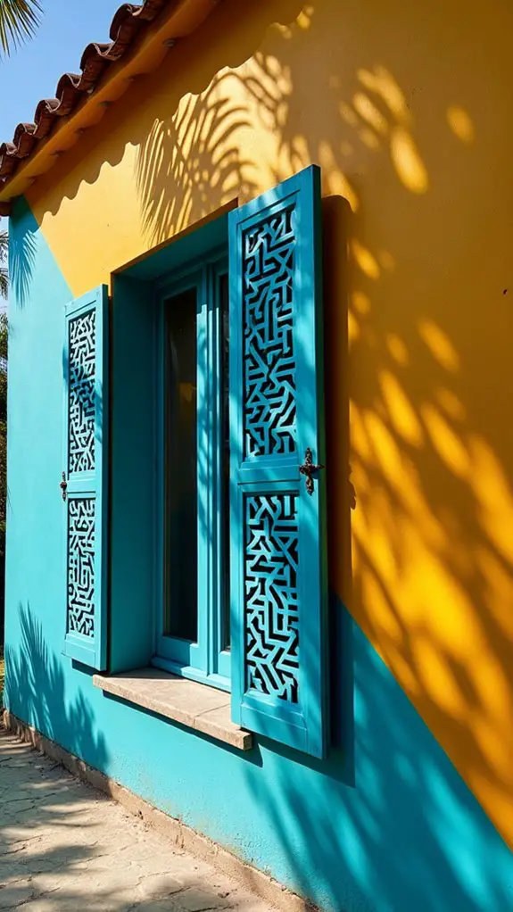 unique geometric window shutters