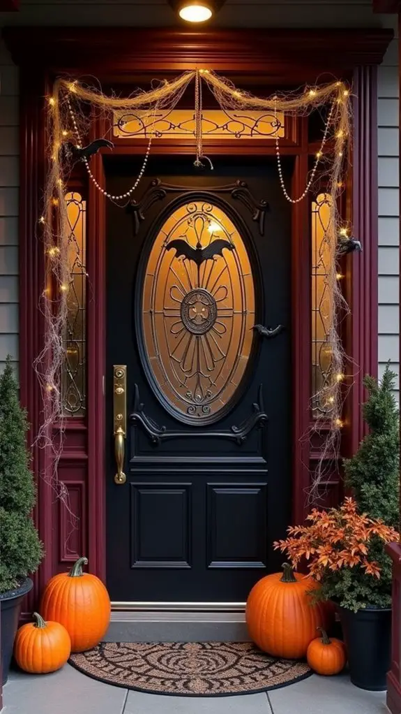unique halloween door decor