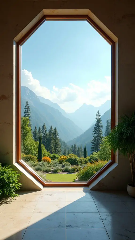 unique octagonal window charm