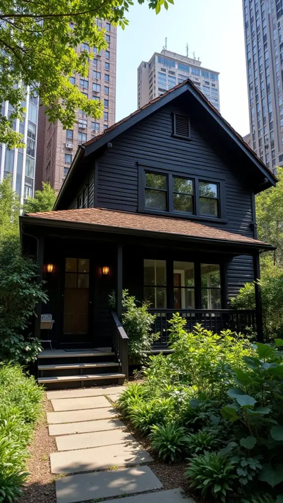 urban black houses charm
