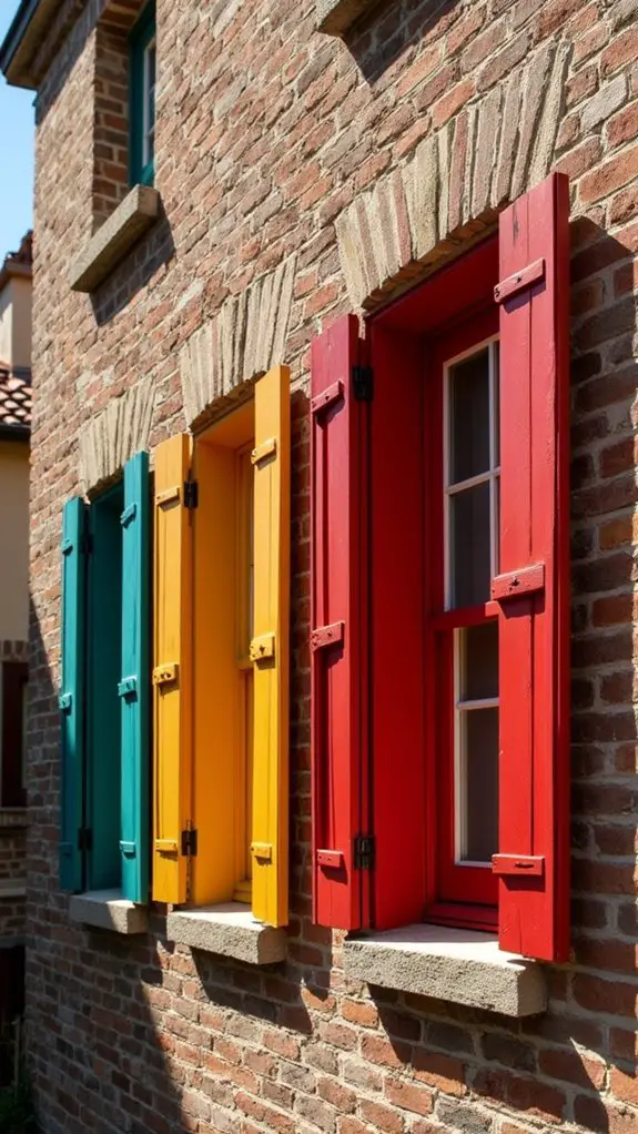 vibrant artistic shutter combinations