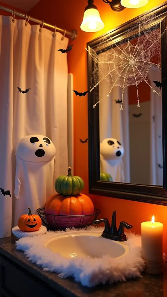 vibrant colorful pumpkin decor