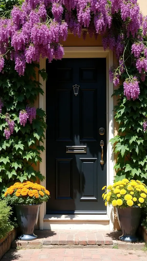 vibrant colors enhance entrance