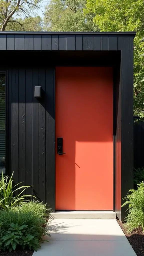 vibrant coral door charm