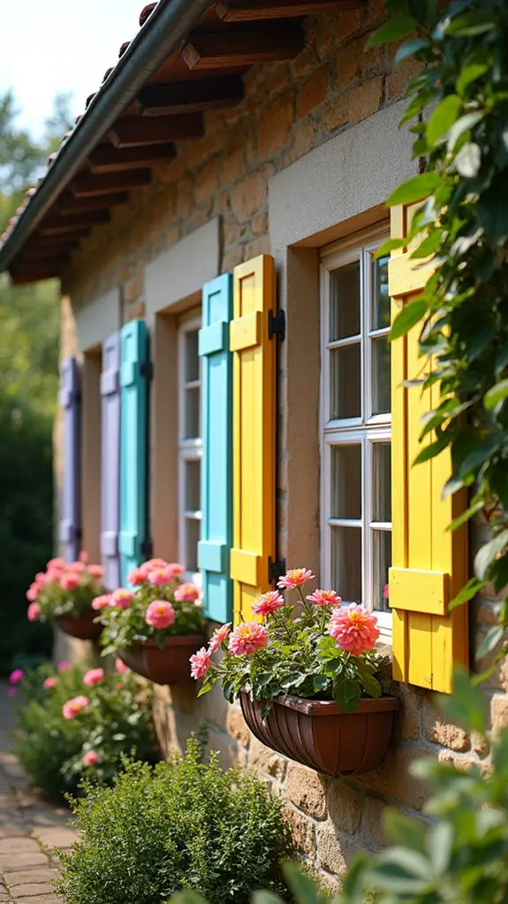 vibrant cottage window charm