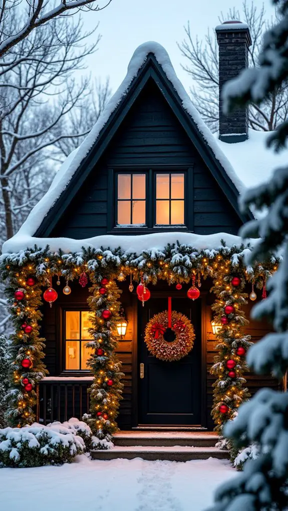 vibrant festive garland decorations