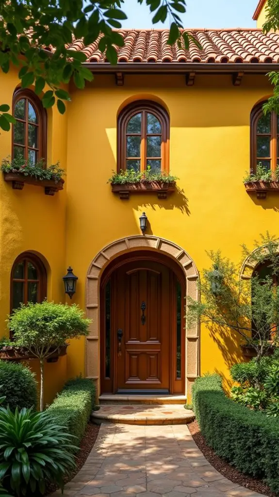 vibrant inviting cheerful exterior