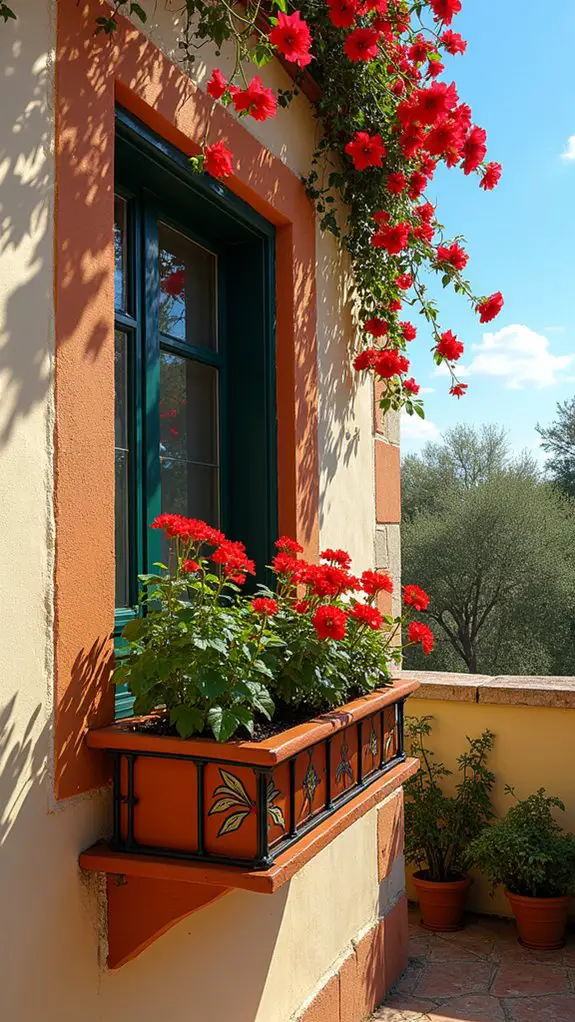 vibrant mediterranean window box