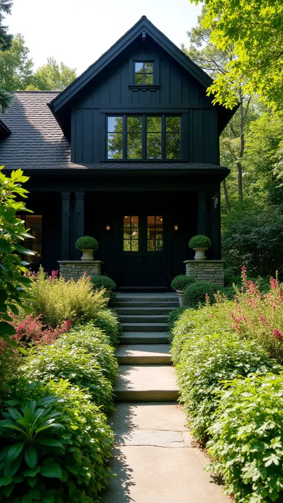 vibrant mixed plant borders