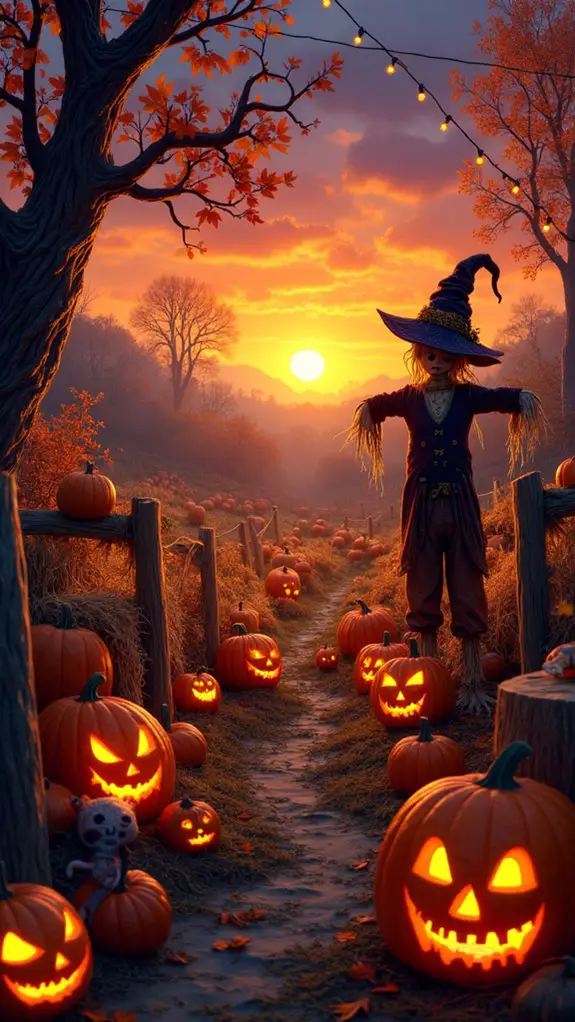 vibrant pumpkins festive atmosphere