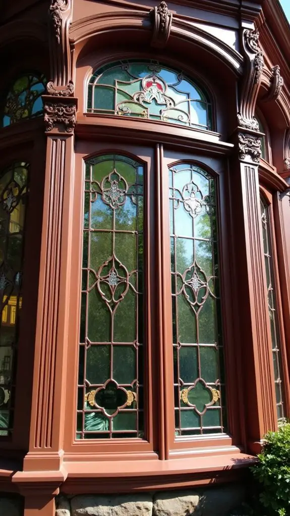 vibrant stained glass elegance