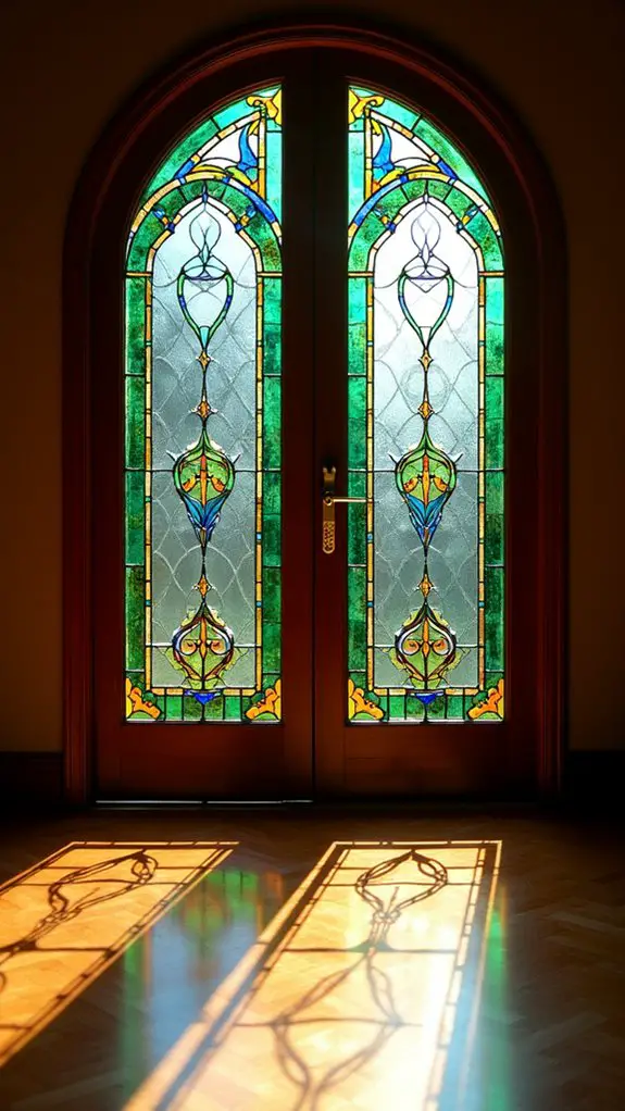 vibrant stained glass windows