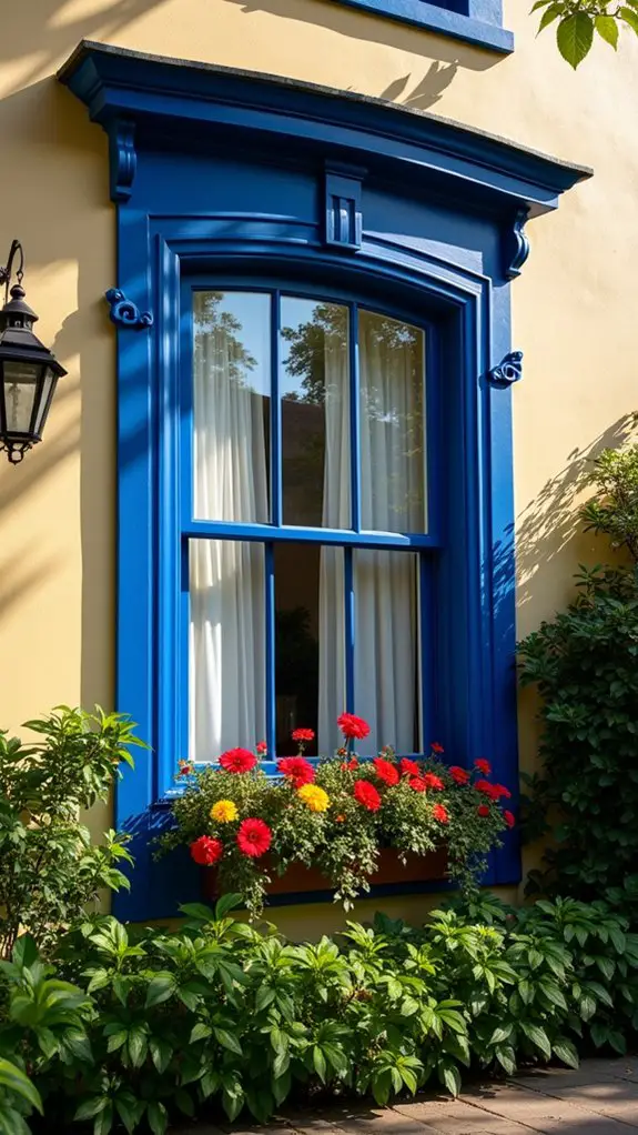 vibrant window trim colors