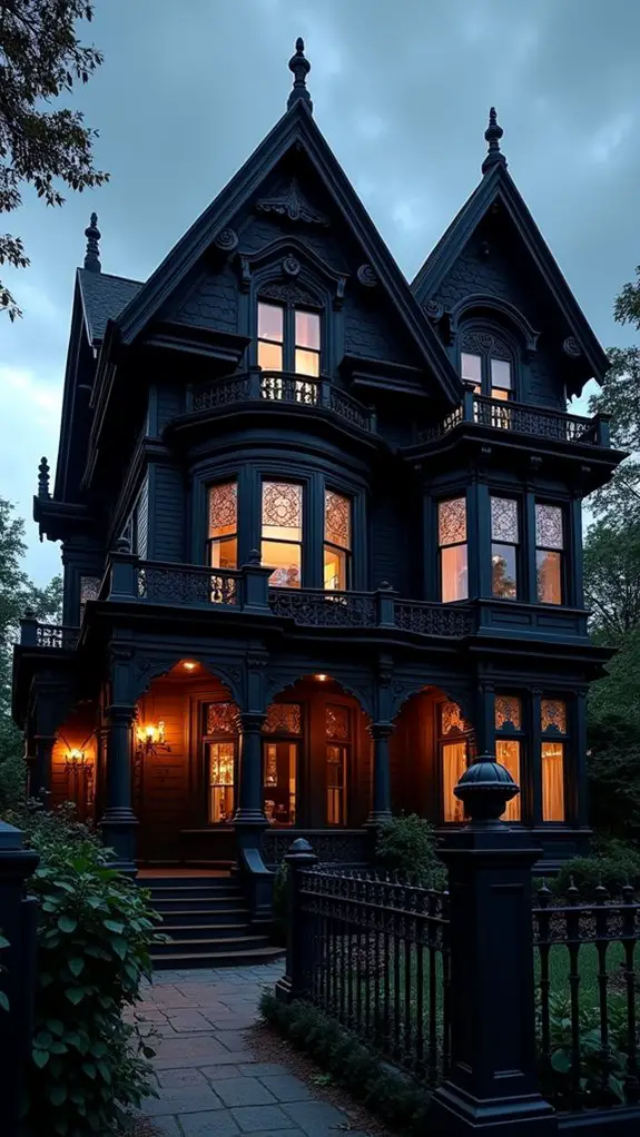 victorian elegance in black
