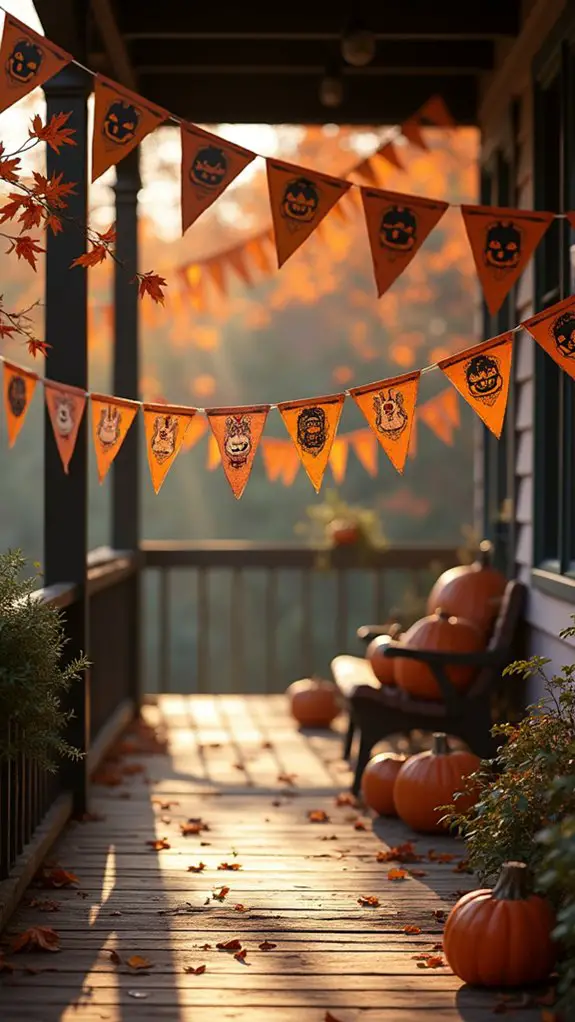 vintage halloween paper banners