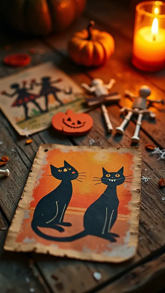 vintage halloween postcard collection