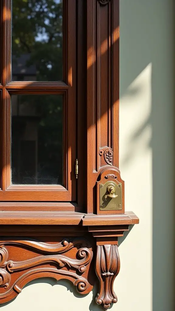 vintage hardware enhances charm