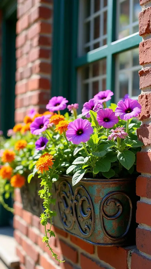 vintage metal garden accents