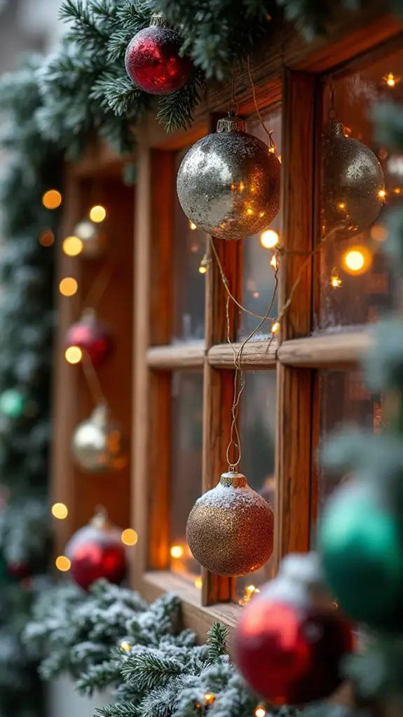 vintage ornament window garland