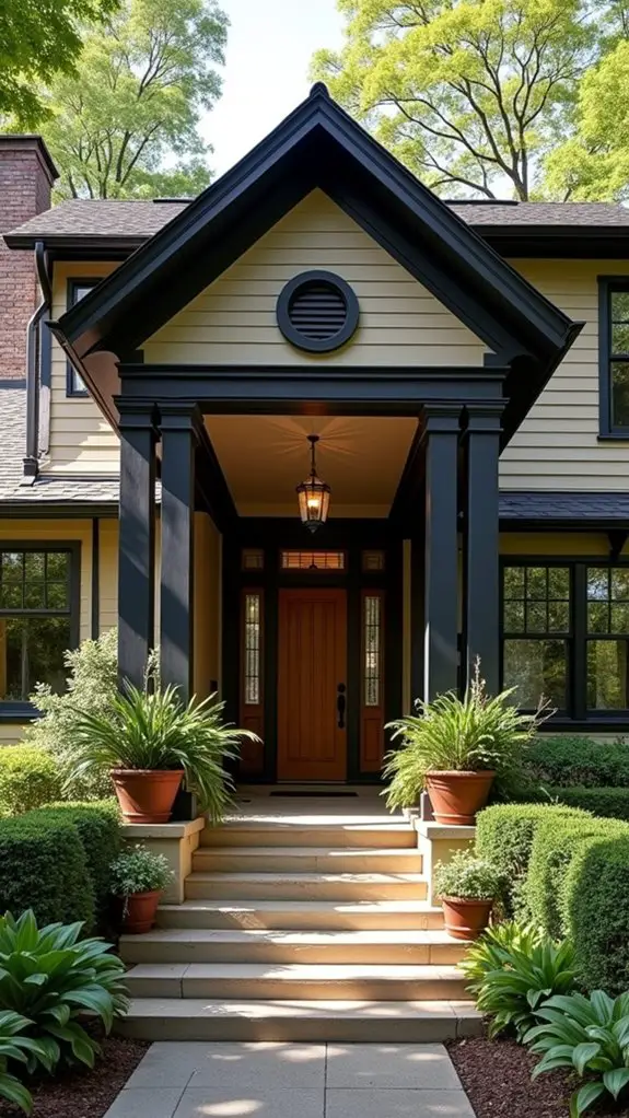 vintage taupe and black