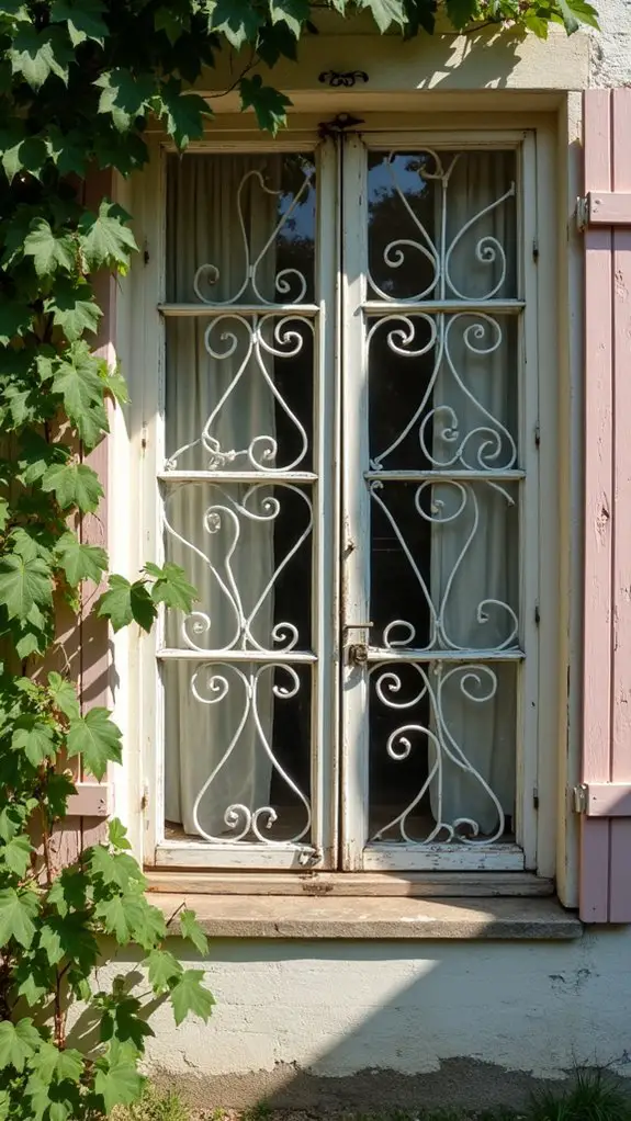 vintage window grates elegance