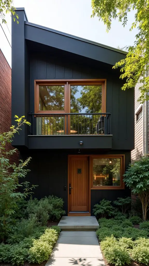 walnut accents enhance aesthetics
