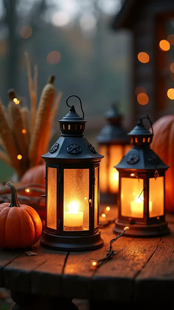 warm inviting halloween ambiance
