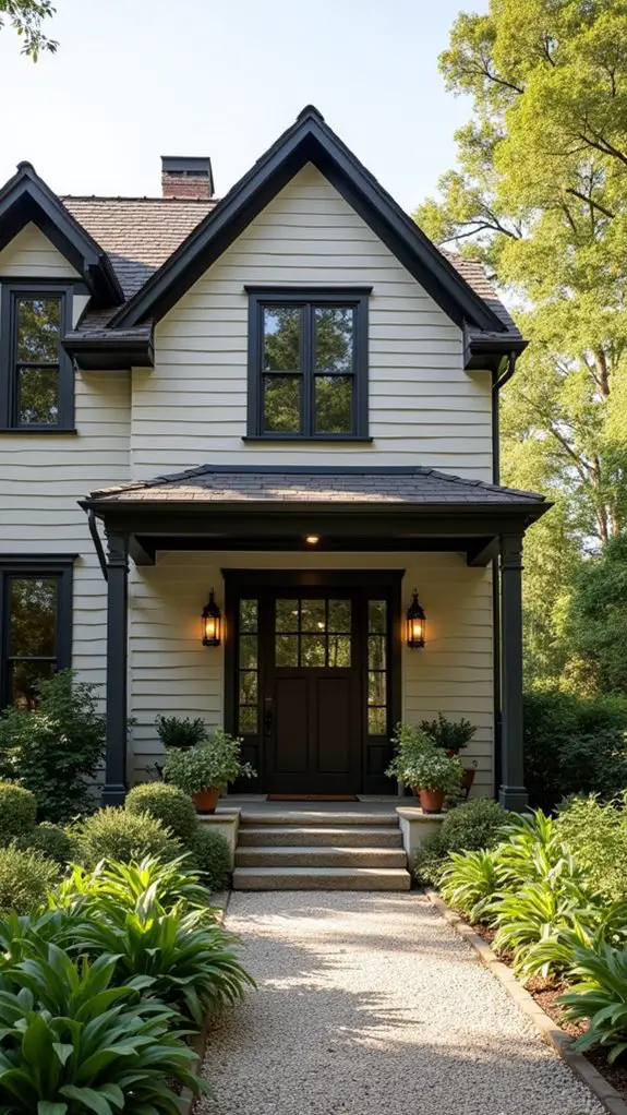 warm taupe rustic accents