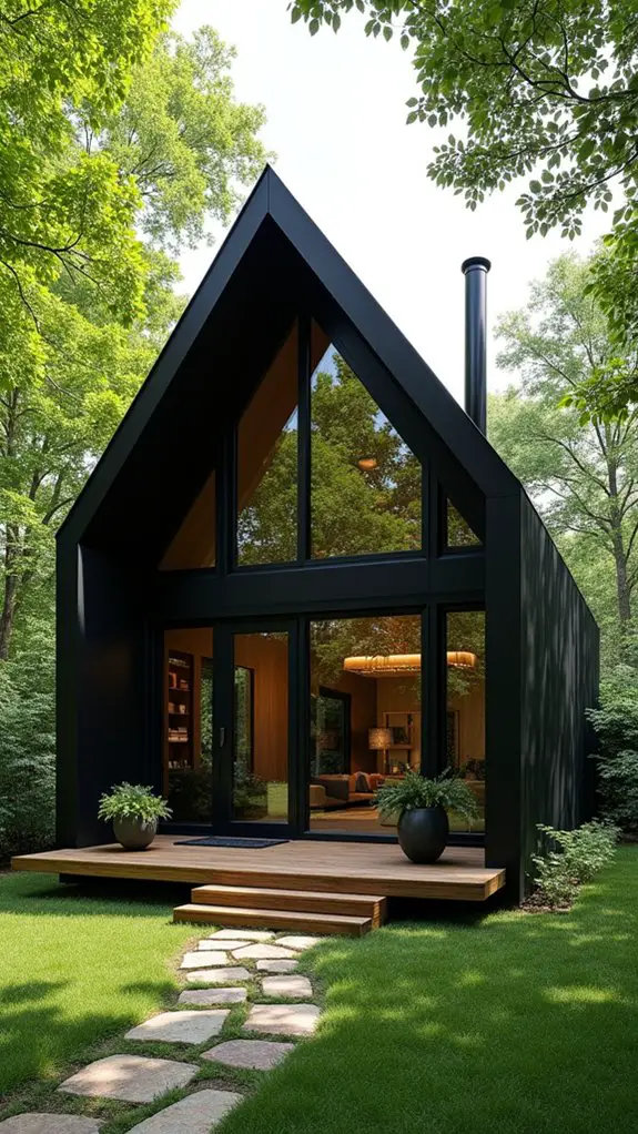 warmth of rustic retreat