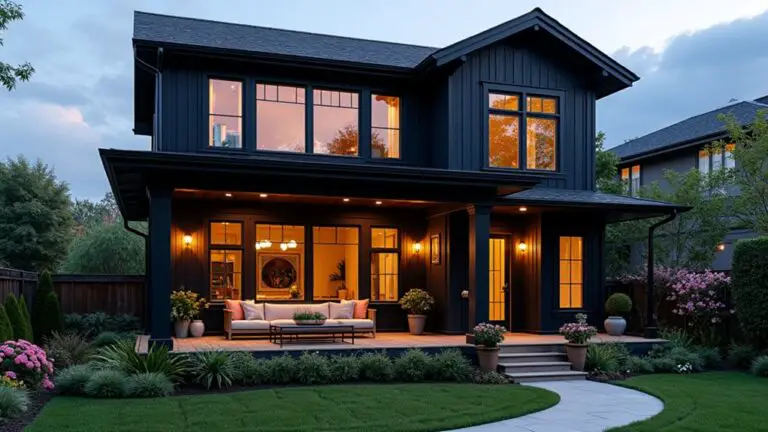 welcoming black porch designs