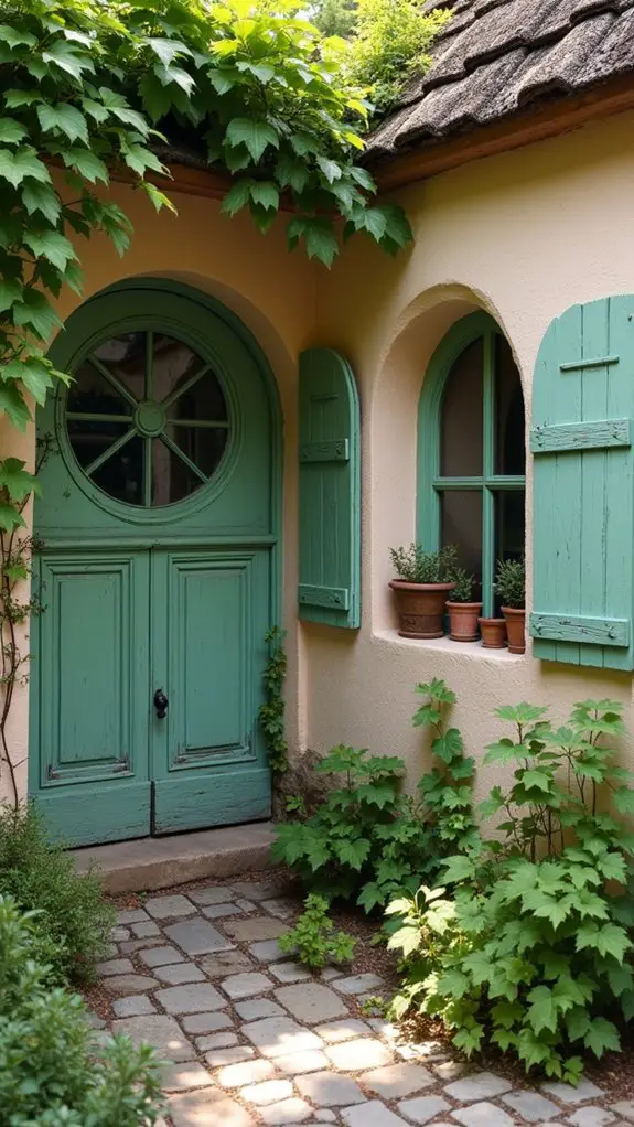 whimsical cozy round windows