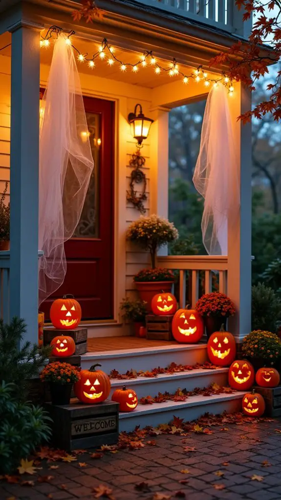 whimsical ghostly string lights