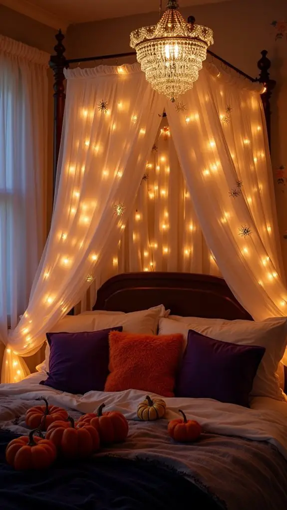 whimsical halloween bedroom glow