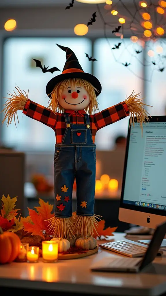 whimsical halloween desk decoration