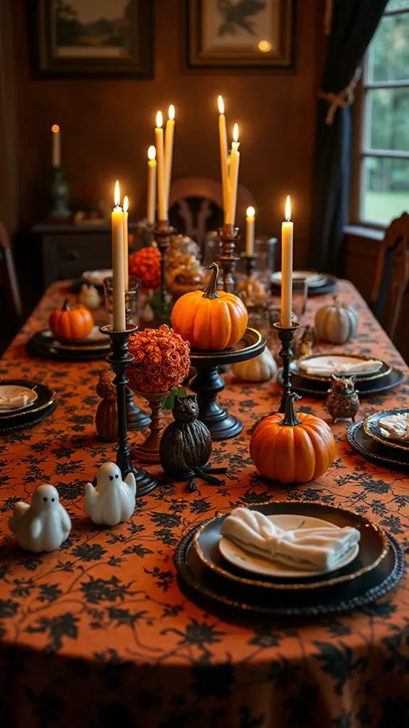 whimsical halloween dining transformation