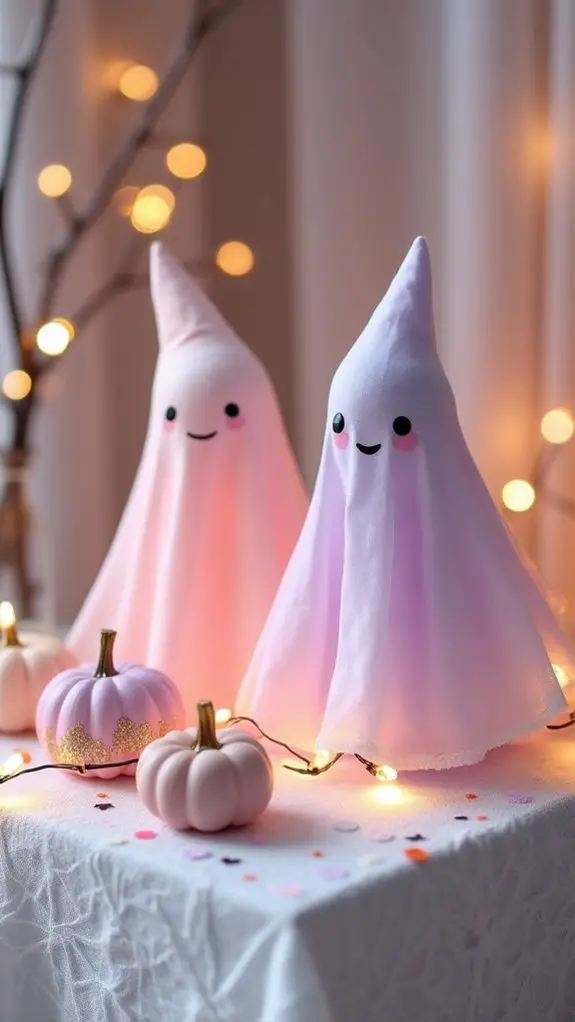whimsical halloween ghost decor