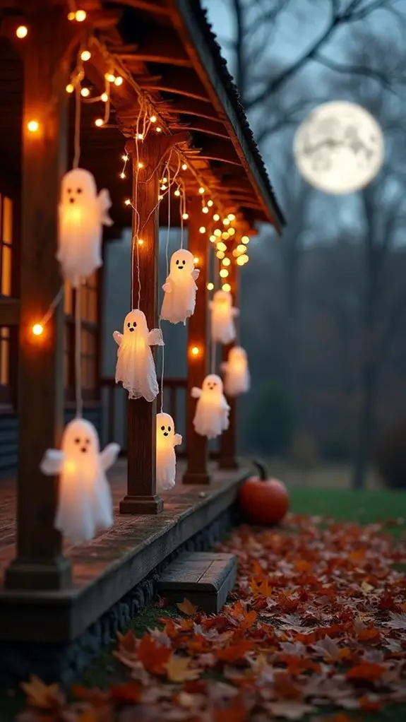 whimsical halloween ghost garlands