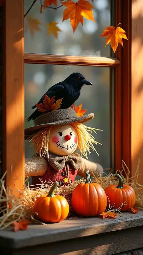 whimsical halloween scarecrow decor