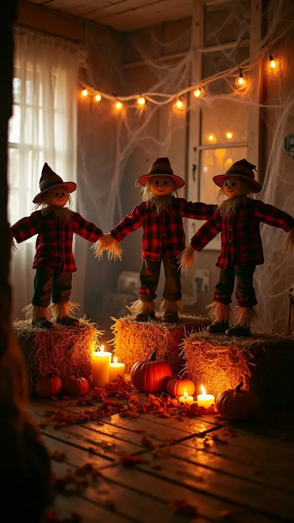 whimsical halloween scarecrow decor