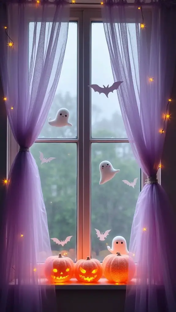 whimsical halloween window decorations