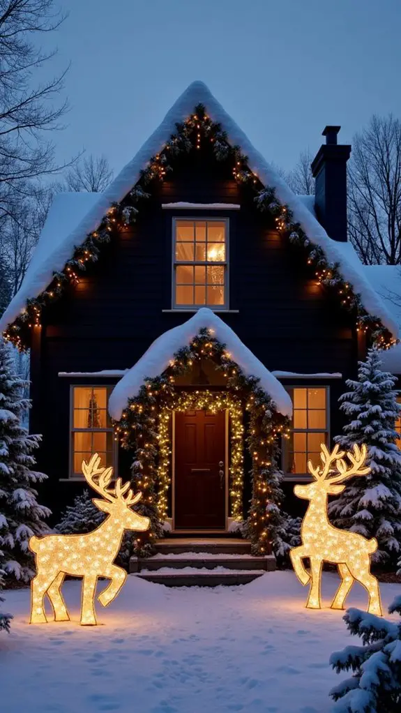 whimsical holiday reindeer decor