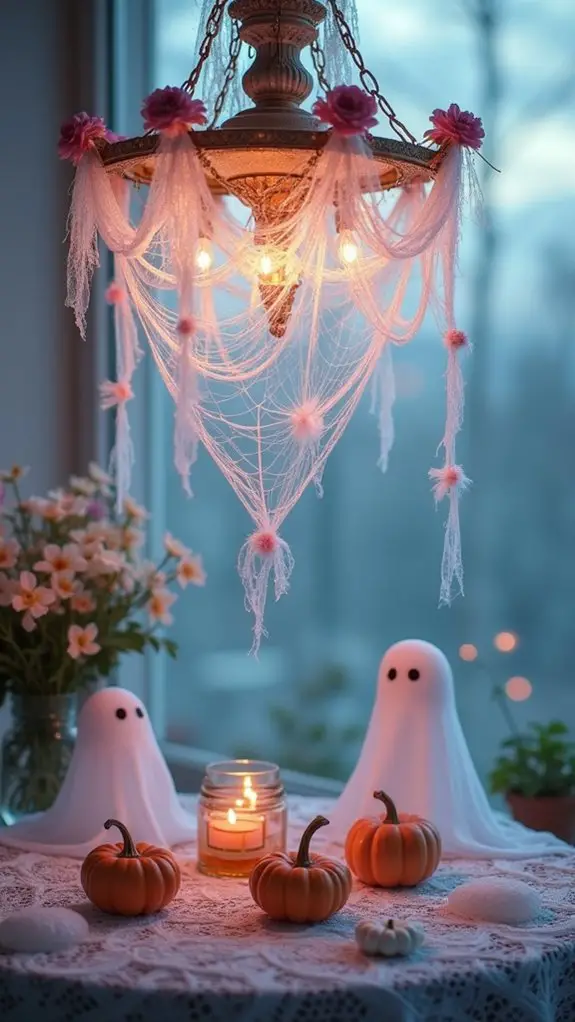 whimsical pastel halloween decor