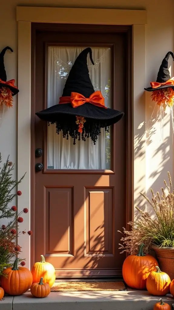 whimsical witch hat decor